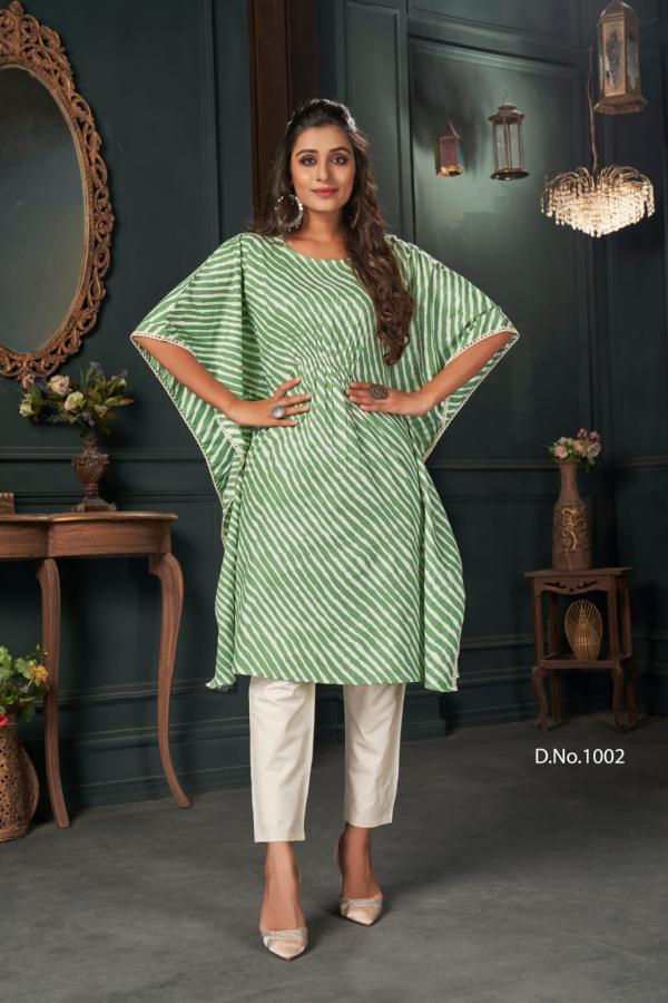 Banwery Kaftans Fancy Cotton Festive Wear Kurti 